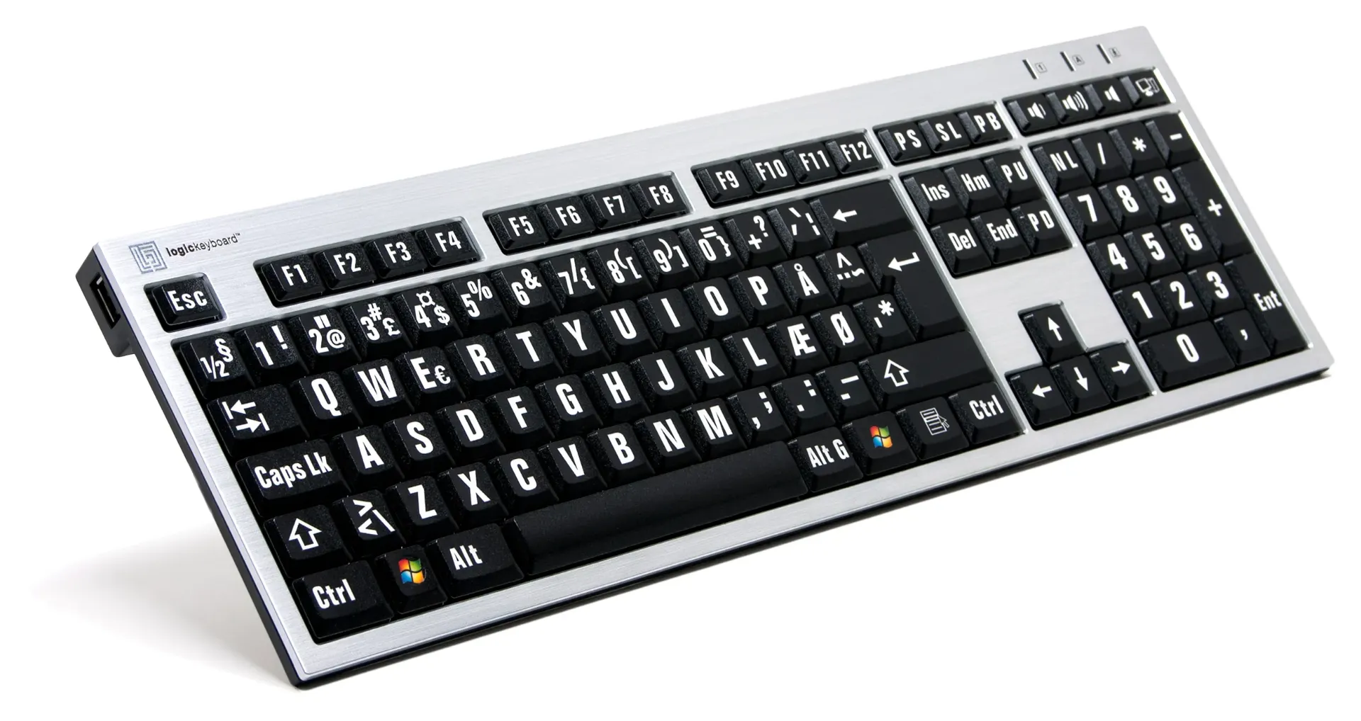 Clavier XL Silver à grands caractères